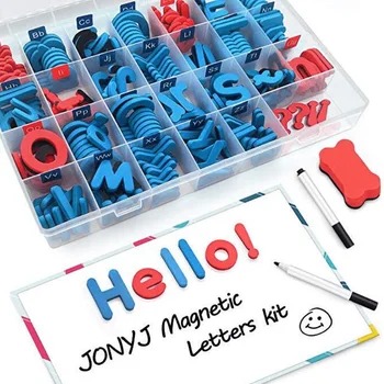 234pcs Magnetice Litere Spumă Clasă Alfabete Set cu Magnet de Bord pentru Copii ABC Spelling și Jucării de Învățare pentru Copii Cadouri