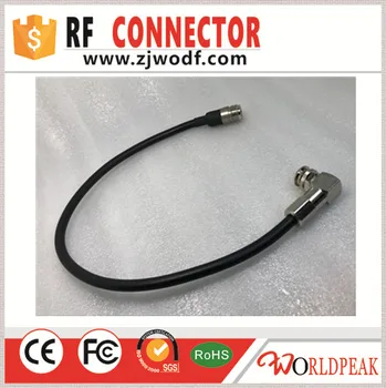 Transport gratuit 1buc TNC masculin unghi drept cu clemă pentru N Femeie clema conector pentru LMR300 asamblare cablu 50cm cablu