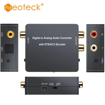 Neoteck Digital la Analogic Audio Decoder Convertor Optic SPDIF Toslink / Coaxial 5.1 CH audio digital 2CH Analog stereo Audio