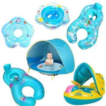 Copii De Înot Inel Baby Float Piscină Accesorii Mama Copilului Inel Gonflabile Pliabil Gonflabil Dublu Pluta, Inele De Jucărie