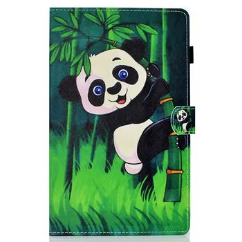 Wekays Pentru Samsung Galaxy Tab A6 2016 10.1 T585 T580 T580N T585N Desene animate Panda Funda din Piele Caz Acoperire Pentru Samsung Tab 6 A6