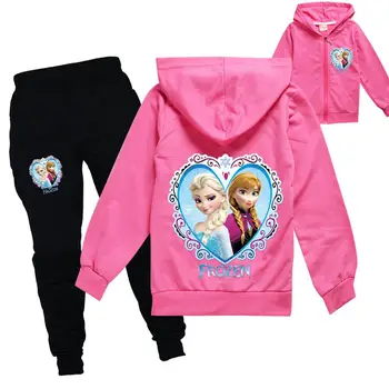 Desene animate Disney Elsa Haine pentru Fete Hanorac+Pantaloni lungi Haine Copii Fete Imbracaminte Copii Set Crăciun Congelate Boutique