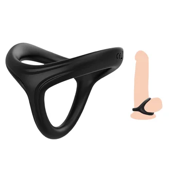 Calitate de Top elasticitatea masculin silicon penis de blocare inel de penis mingea targă BDSM erectie, ejaculare jucărie sexuală pentru om