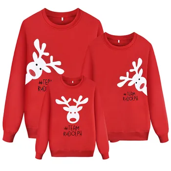 2020 Familie De Potrivire Mama Copil Bărbați Femei Copii Pentru Copii De Crăciun Pulover Hanorac Pulover Topuri Jumper Bluza Cerb De Crăciun Haine
