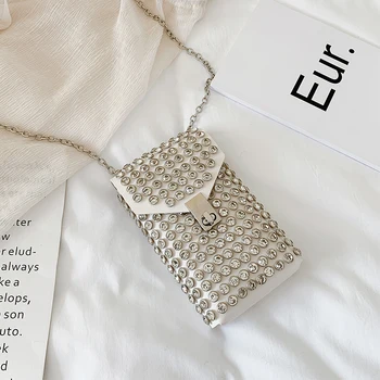 Diamant Piața de Mini Crossbody Sac, sac de Telefon 2020 Nouă Calitate din Piele PU Geantă de mână pentru Femei Curea sac de Blocare Umăr Geanta Messenger