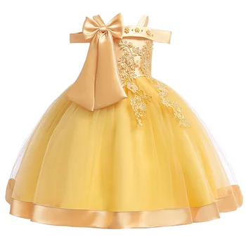 Funda Mare Printesa De Fete Copil Ziua De Nastere Patry Fără Mâneci Formale Fete Haine Dantelă Rochie De Bal Pentru Fete Dress 2 4 6 8 10 Ani