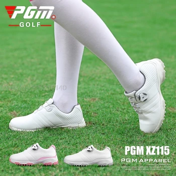 Pgm Femei Impermeabil Anti-Alunecare Pantofi de Golf Doamnelor Fată Butoane Cataramă Pantofi de Sport Ușor Respirabil Golf Adidasi