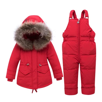 2020 Baieti hanorac Fete Haine Copii haine Copii Cald Îmbrăcăminte Îmbrăcăminte exterioară + Romper Îmbrăcăminte Set rusă jachete de Iarnă