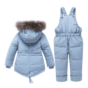 2020 Baieti hanorac Fete Haine Copii haine Copii Cald Îmbrăcăminte Îmbrăcăminte exterioară + Romper Îmbrăcăminte Set rusă jachete de Iarnă