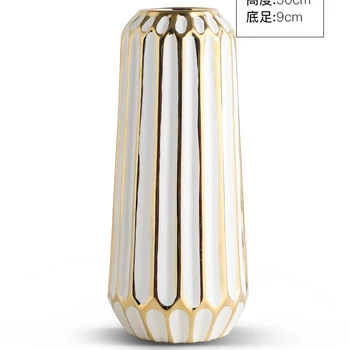 De lux Nordic Vaza Ceramica Modern, Simplu de Artă Creativă Vaza Mici Meserii Living Decoracion Hogar Desktop Acasă Decor DA60HP