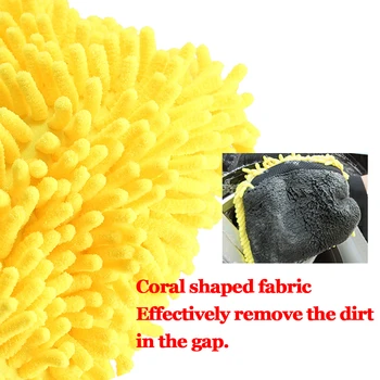 Coral Mitt Mașină de Spălat Manusa Perie de Curățare Moale Anti-zero Mănuși Multifuncțional Gros de Curățare Manusa Auto Detaliază Instrumente