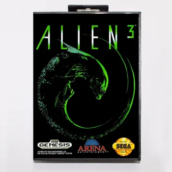 Alien 3 Cartuș Joc de 16 biți MD Carte de Joc Cu Cutie de vânzare cu Amănuntul Pentru Sega Mega Drive Pentru Genesis