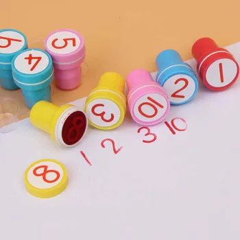 10buc/lot Matematica Jucărie din material Plastic Număr de Joc de Matematică Timbre Jucărie de Învățământ Puzzle pentru Copii de Învățare materiale Didactice Set