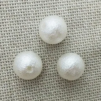 Simulate perle imitație pearl găuri drepte, Margele decor Rotund pielea Încrețită de mireasa saloane de pantofi decalcomanii Album