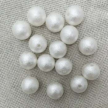 Simulate perle imitație pearl găuri drepte, Margele decor Rotund pielea Încrețită de mireasa saloane de pantofi decalcomanii Album