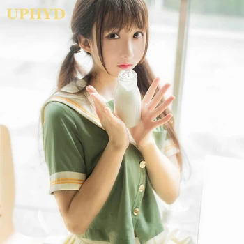 Hot Nou Moda 2021 Verde De Mijloc Fata De Liceu Uniforma Minunat Stil Preppy Fete Japoneze Uniforme De Marinar