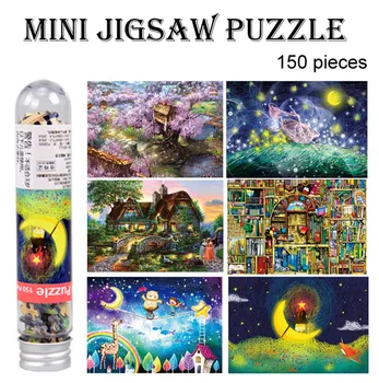 Adulți Copii Puzzle 150 Piese Mini Tub Circular Joc De Puzzle Jucarii Educative Cadouri De Vacanță Jocuri De Divertisment