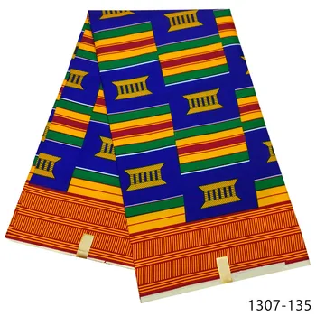 De înaltă calitate din africa de ceară de imprimare tesatura clasic dashiki ceara 6 yarzi Poliester africane java ceara printuri țesături pentru rochii 1307