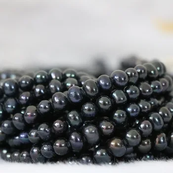 Fierbinte de vânzare negru natural de perle de cultură de apă dulce en-gros de vânzare cu amănuntul prețul de fabrică bijuterii fine face 15inch B1338