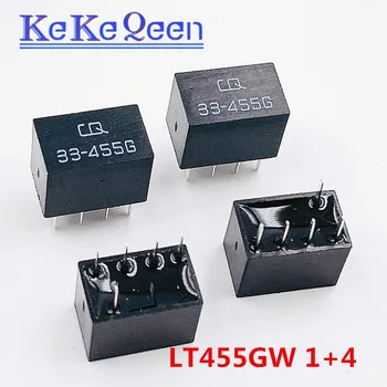 20buc/Lot LT455GW LT455G 455G CQ 33-455G LT455 1+4 5Pin DIP-5 455KHz filtru ceramic Pentru comunicare releu de semnalizare