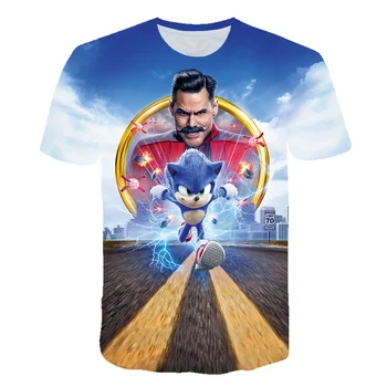 Oamenii Mario Supersonic sonic Imprimare Haine de Femeie 3D Funny T-shirt Costum Adult Haine de vară Teuri Hombre de Desene animate T-shirt