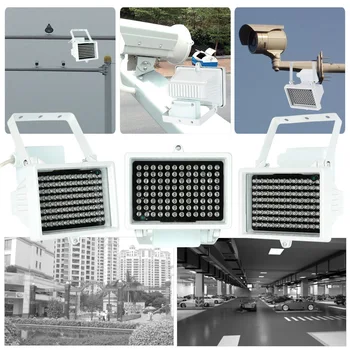 ESCAM 96 LED Lumina CCTV 60m IR Infraroșu Viziune de Noapte Auxiliar de Iluminat Exterior Impermeabil Pentru Camera de Supraveghere