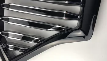 Se potrivesc pentru Hyundai Tucson 2019 2020 Față de Curse grila ABS argint grill Negru LUCIOS grila de înaltă calitate
