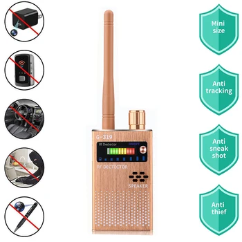 1-8MHZ Scaner Wireless Semnal GSM Dispozitiv Finder RF Detector de Micro Val de Detectare Senzor de Securitate de Alarmă Anti-Spy Bug Detecta G319