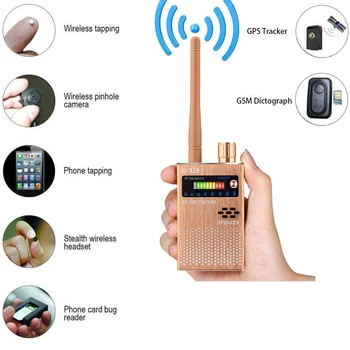 1-8MHZ Scaner Wireless Semnal GSM Dispozitiv Finder RF Detector de Micro Val de Detectare Senzor de Securitate de Alarmă Anti-Spy Bug Detecta G319