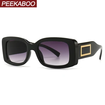 Peekaboo dreptunghiulară ochelari de soare pentru femei negru pătrat albastru ochelari de soare pentru femei maro uv400 accesorii de moda de vara