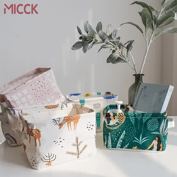MICCK Noul Desktop de Depozitare Coș Diverse Jucarii Lenjerie Caseta de Cosmetice Mici Elemente de Finisare Recipient Machiaj Organizator Cutie Caz