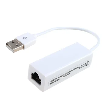 External100Mbps USB 2.0 to RJ45 Rețea Lan Ethernet Adapter Card Converter pentru Mac OS Notebook Laptop Win 10 7 8 XP