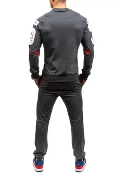 ZOGAA Bărbați Treninguri Maneca Lunga Topuri și Set de Pantaloni Slim Fit Casual 2 Bucata Set Sport purta Plus Dimensiune XS-XXL Pentru Om Haine