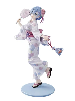 Anime RE: Zero Incepand de Viață într-o Altă Lume: Rem Yukata Versiune PVC Figurine Anime Sexy Gril Figuri Figura Anime Model