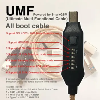 Mrt-cheie 2 mrt dongle 2 / mrt instrument 2 + umt dongle + umf toate într-un singur boot cablu ( Ultimate Multi-Funcțional )+ pentru xiaomi edl cablu