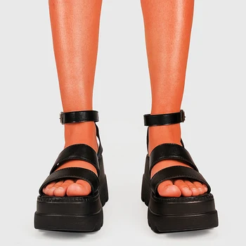 2021 Vânzare Gotic, Stil Casual, Confortabile Pene Tocuri Platforma De Agrement Sandale De Vara Pentru Femei Pantofi De Dimensiuni Mari 43