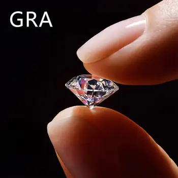 Real Pierde Piatră prețioasă Moissanite Piatra 5ct 11mm D VVS1 Culoare Diamant Rotund Forma de Laborator Crescut Nedefinit Pentru Bijuterii Inel cu Diamant