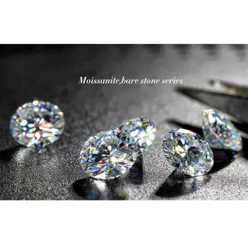 Real Pierde Piatră prețioasă Moissanite Piatra 5ct 11mm D VVS1 Culoare Diamant Rotund Forma de Laborator Crescut Nedefinit Pentru Bijuterii Inel cu Diamant