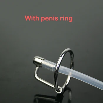 Din oțel inoxidabil, silicon cateter urinar penis insertii plug inele uretral sunet uretral dilatatoare plug gay jucarii sexuale pentru barbati