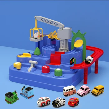 Aventura Educație Jucării Luminoase Tren De Jucărie Mașină Cale Macaron Culoare Depunere Jucarii Educative Pentru Baieti Si Fete