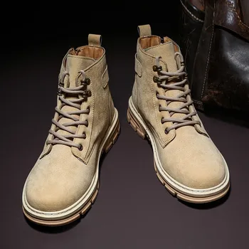 Iarna barbati, ghete Respirabil Moda barbati pantofi de lucru de Înaltă Calitate pentru Adulti Barbati Pantofi Casual Hard-Purtarea Non-alunecare de Glezna cizme