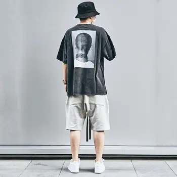 2020 Colectie Vintage Arnoderfrance tricou Barbati Femei Cupluri Hiphop Supradimensionate 3M Reflectorizante Teuri ADF Stins Negru T-Shirt pentru Bărbați