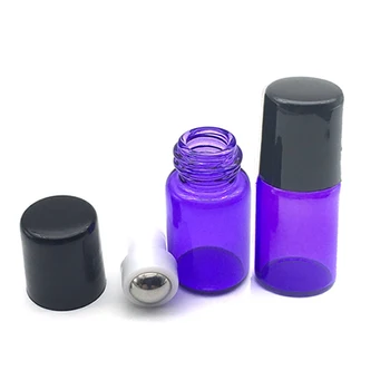 20buc 2ml Violet-albastru Roll Pe Sticla Sticla de Parfum Goale Colorate 2 Reîncărcabile Ulei Esențial Container de Proba