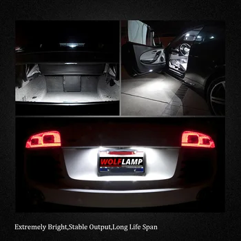 Wolflamp 9Pcs Super Luminoase Albe de Gheață Albastru LED Lumini Auto de Interior Pentru anii 2010-2012 Mazda 3 Harta Lumină plafonieră inmatriculare Bec