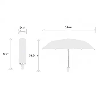 Transparent Umbrela Automata Trei Pliere Compact de Ploaie Sombrillas Portabil Windproof UV Umbrelă de soare 8 Coaste Impermeabil Umbrela
