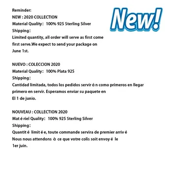 2020 Vara Noi Reale 92 5 Sclipitoare Narwhale Farmecul Margele se potrivesc Original 3mm Bratari Bijuterii DIY
