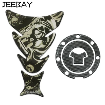 JEEBAY Tank Pad 3D proteja Rezervor de Motocicleta Capacul Rezervorului de Combustibil Decalcomanii Autocolant Pentru CBR VFR CB NSR VTR CBF CBX 125 250 400 600 900 1000
