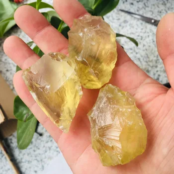 100g Brazilia bun galben cristal naturale sculptate în piatră de cristal moloz mare de minerale