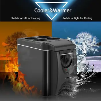 12V Frigider Congelator Încălzire 6L Mini Masina Congelator mai rece & Cald, Frigider Electric Portabil Frigider Călătorie Frigider
