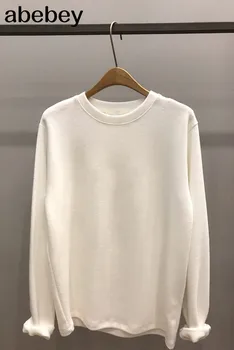 Simplu nou Liber Casual pentru Femei tricou de Culoare Solidă O-neck All-meci Tee 2021 Doamnă Birou de Proiectare Moale Tricouri 1J092